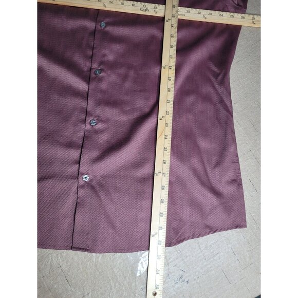 Perry Ellis Mens Shirt Size 2XLT Tall Button Up  Long Sleeve casual Slim Fit (32 - Picture 7 of 11